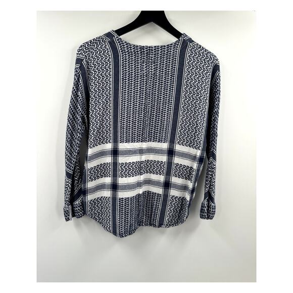 Rails Lily Blouse in Sapphire Jacquard Boho Size Extra Small - Picture 7 of 8